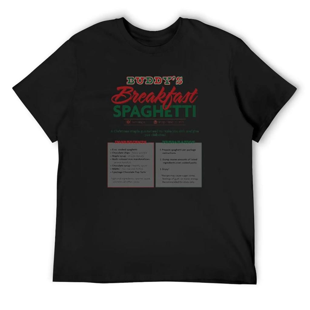 Футболка Buddy's Breakfast Spaghetti с принтом животного для мальчиков, мужская одежда из хлопка, смешная футболка