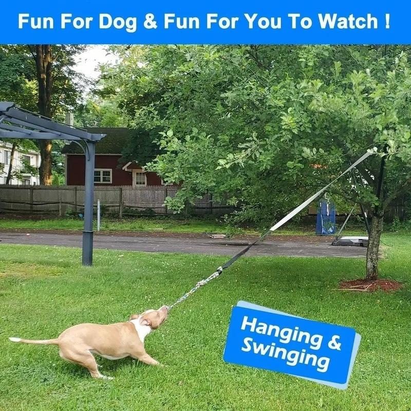 Канат для перетягивания для домашних собак, многофункциональная игрушка-канат для кусания для помещений и улицы, для чистки и шлифовки зубов, эластичный мяч-канат для перетягивания