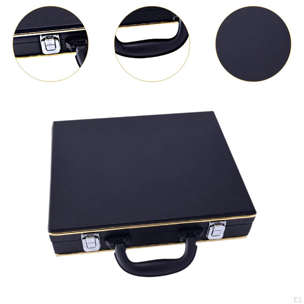 Pool Ball Case Billiard Balls Storage Box Snooker Suitcase with Handle for Storing 16