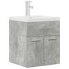 Bathroom Vanity Unit with Built in Basin and Faucet Concrete Grey