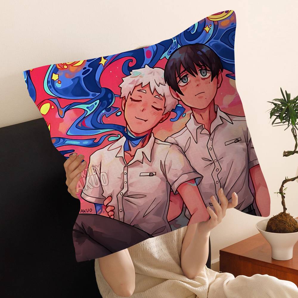 The Summer Hikaru Died Anime Office Cushion Pillowcase Car Cushion CoverXCM Lumbar Pillowcase Sofa Pillowcover