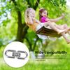 Double Ended Swivel Eye Hook Ring 8 Shape Stainless Steel Shackle Connector Carabiner Wire Rope Lock Chain Connecting Buckle