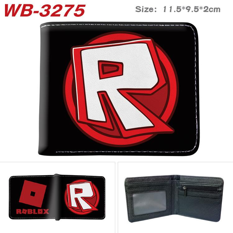 Virtual World Game Peripheral Wallet Cartoon Print Short Fold Card Holder Unisex 1pcs