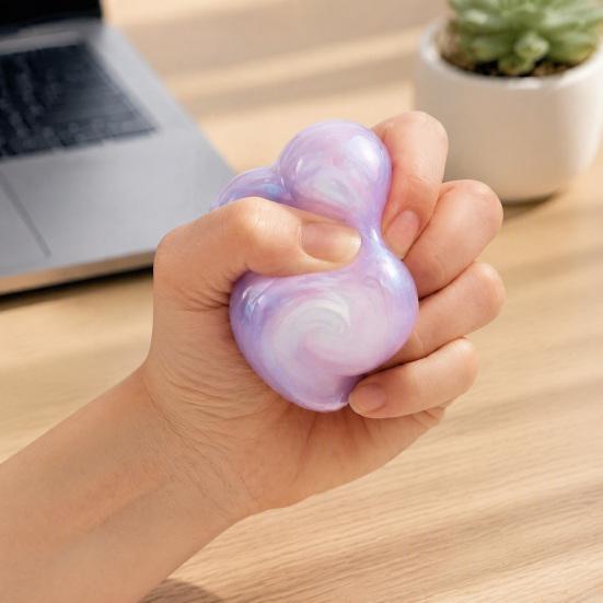 Squeeze Cloud Toy Shaped Stress Relief Toy, Mini Squeezable Fidget Adults Hand Exerciser Soft Sensory Ball for Kids Teens
