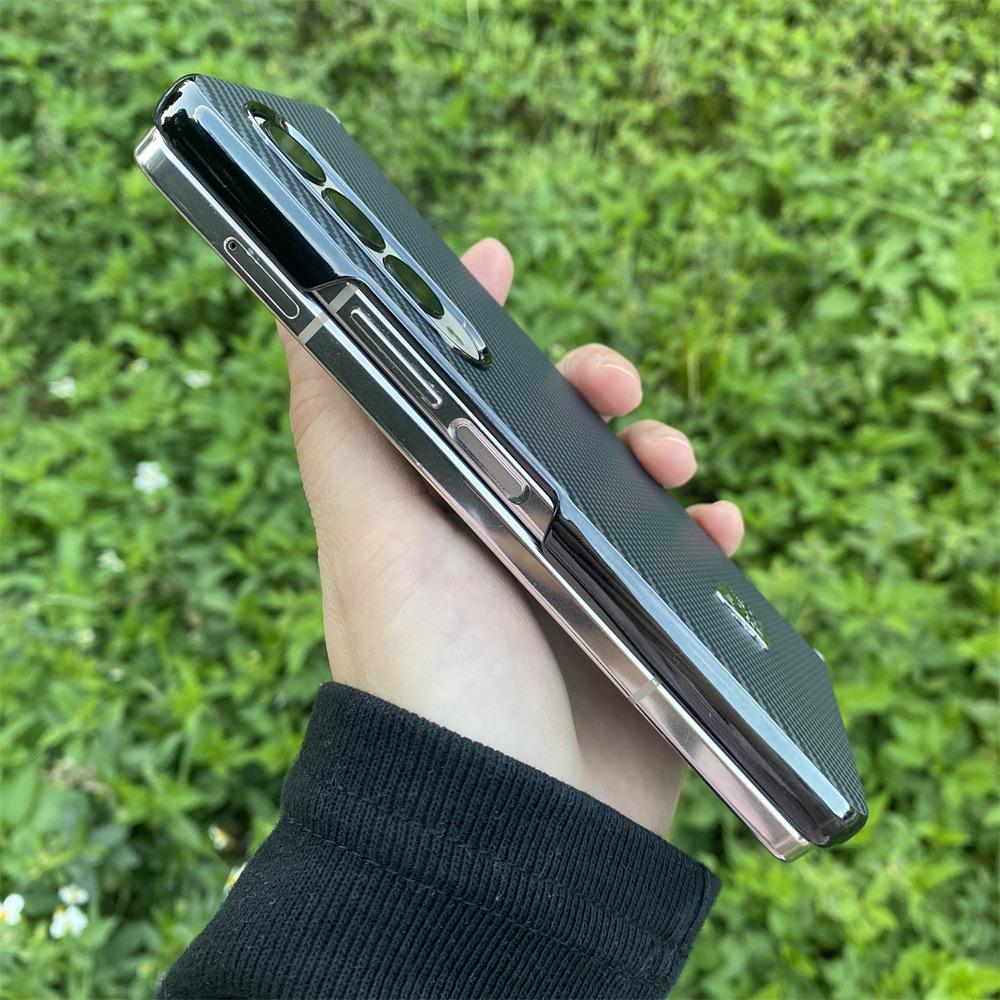 Кожаный и Кевларовый Чехол для Samsung ZFold - ZFold6, ZFold5, ZFold3 Защита Шарнира, ZFold4 Электроокрашивание