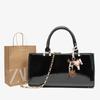 Luxury Design Retro Splicing Bowling Briefcase Shoulder Bag Woman Bags Underarm Tote Hangbag Commute Crossbody Handbags