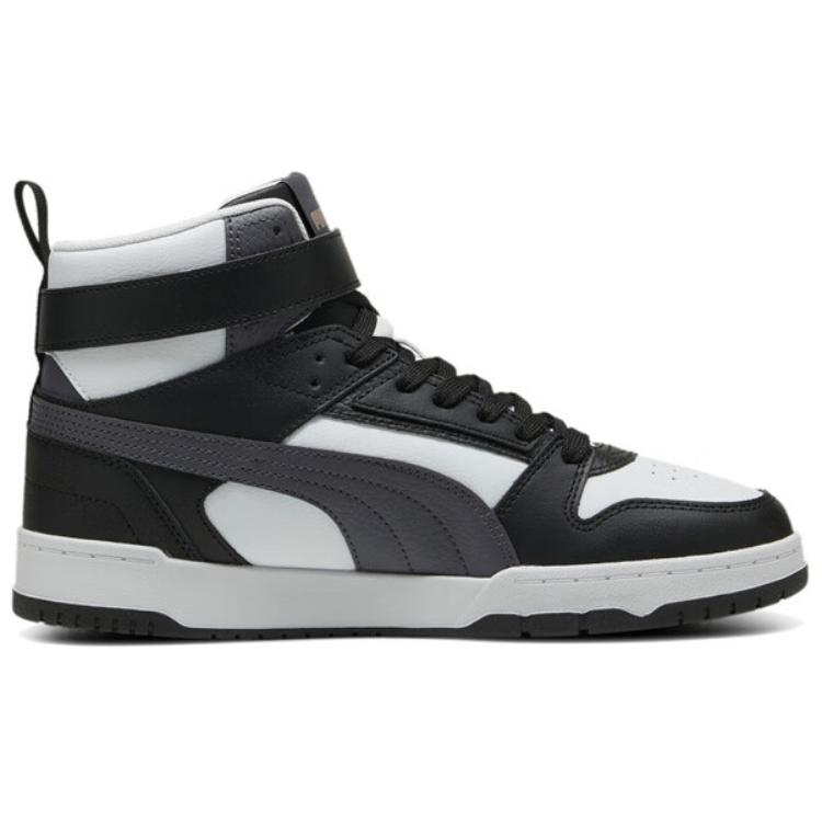 Puma Rbd Game Casual Comfortable Thin Sole Breathable Mid-Top Skate Shoes Unisex Skate Shoes Black White 385839-32
