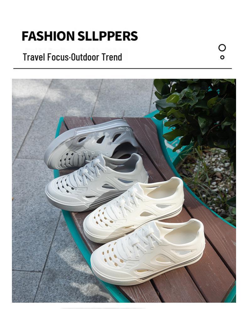 Unisex Lightweight EVA Clog Shoes for Summer: Beach, Driving, and Cool Closed-Toe Slippers Sandals