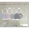 Summer New Korean First Love Sweet Wind Color Contrast Stripes Thin Knit Halter Vest Women's Blouse