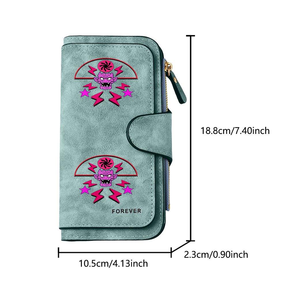 Zombie lightning pattern men's large-capacity wallet with business card slot and cash pocket, suitable for formal occasions and office use, a gift