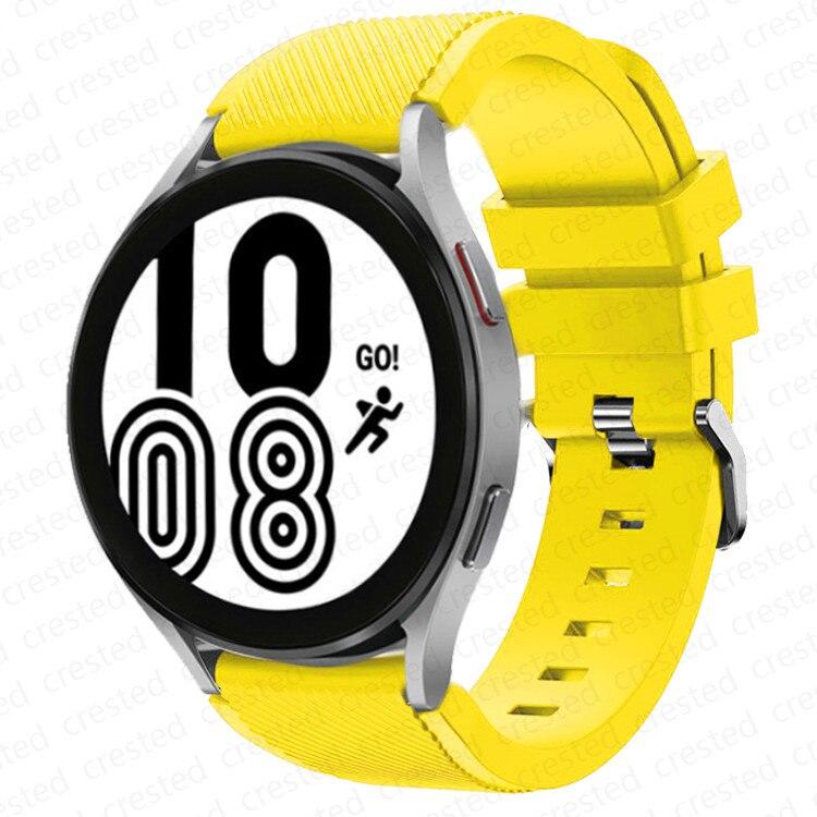 20 мм 22 мм ремешок для Samsung Galaxy Watch 4/Classic/46 мм/42 мм/active 2 Gear s3/S2 силиконовый браслет Huawei GT/2/GT2/3 Pro ремешок