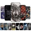 For Xiaomi POCO F4 5G Case Phone Back Cover Tpu Soft Silicone Case Protective Bumper Black Tpu Case Lion Wolf Tiger Dragon