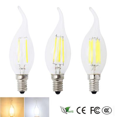 Светодиодная лампа-свеча E14 C35L Flame 2W 4W 6W 220V Ретро люстра Эдисона накаливания