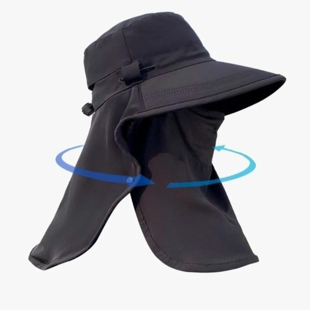 Outdoor Sunscreen Sun Hat UV Protection Neck Flap Bucket Hat New Fisherman Hat Women