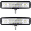 6 Inch Pair Led Work Lights 120 W 12000 Lm 6000 K Tractor Lights Led Strip 4X4 Fog Lights 4-Row Headlights Motorcycle Led Headlight Boat Truck Suv Ha