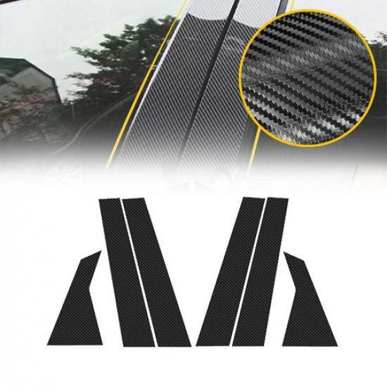 Стойка из углеродного волокна для Honda Civic Sedan 2016- 6 шт. Накладка на стойку двери Окно