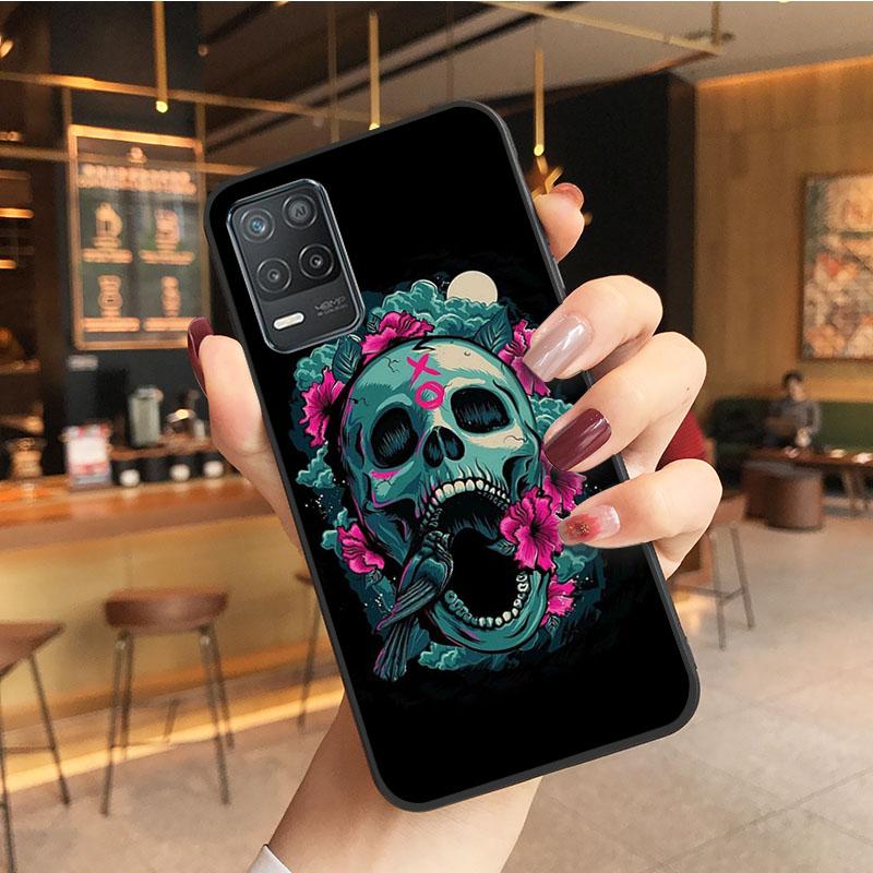 Skull Skeleton Tattoo Art Phone Case for OPPO Realme GT 2 Pro X2 Pro XT C25S 8 7 6 Pro 6i GT Master C3 C21 C21Y C11 X3 SuperZoom
