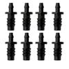 4/7mm Hose to 8/11mm Hose Waterstop Connectors Multi-Barbed Pipe End Plugs Garden Water Irrigation Tube End Caps 20/50/100Pcs