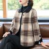 Unique Chinese Style Mom Cardigan with A Touch  Elegant Lapel Collar for Middle-aged Women In Spring and Autumn