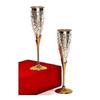 Wine Glass 100 Ml (Set Of 2) | Silver Plated Goblet Flute Wine Glass With Velvet Box Packing