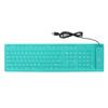 Foldable Silicone Keyboard 108 Keys Silicone Foldable USB Wired Waterproof Mute Typing Full Sealing