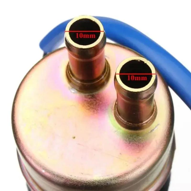 1 шт. 12 В 80 л/ч топливный насос + резиновый шланг для Honda CBR600F CBR600F2 CBR600F3 TRX350 TRX350D 87-2000 (Внешний диаметр 10 мм)