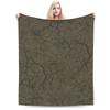 Relax Grass Battlemat Grassland Land Greenery Blanket Stuff Room Decorative  Throw Blankets Warm Velvet for Bedroom