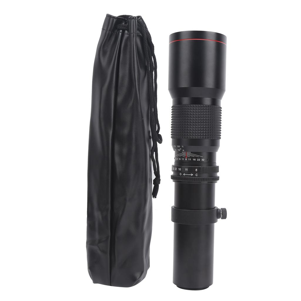 500mm F8‑F32 Super Telephoto Lens Manual Focusing for T2 Mount Prime Lens for Photography
