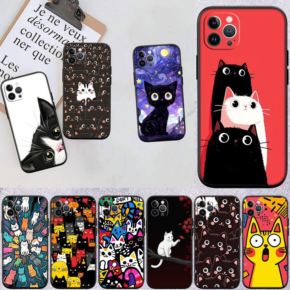 LO23 Чехол-бампер Мягкий Кот Котёнок Мяу для Samsung Galaxy S20 S21 S22 Ultra FE + Plus A21S A22 A24 A25 A26 A30 A30S A31