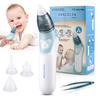 Baby Electric Nasal Aspirator Nose Suction Device with Food Grade Silicone Mouthpiece 3 Suction Modes and Soothing Music