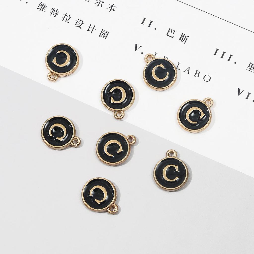 10 шт., металлическая эмаль, английские буквы, подвески, подвеска для самостоятельного изготовления ювелирных изделий, ожерелье, браслет, аксессуары