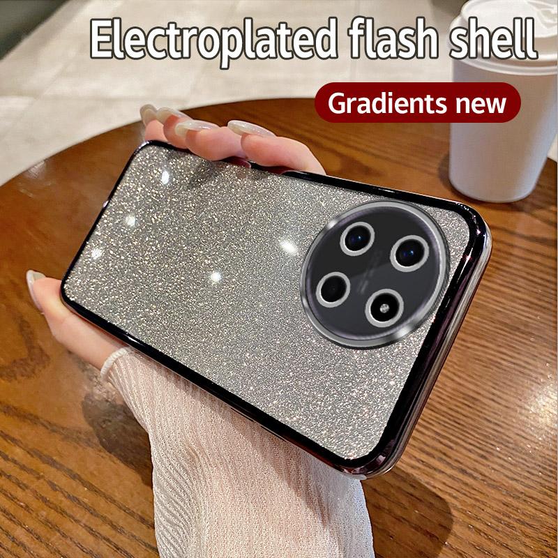 Для OPPO Realme 11 4G Чехол Realme 11 NFC 4G Чехол для телефона Блестящий блестящий силиконовый объектив камеры Мягкая задняя крышка