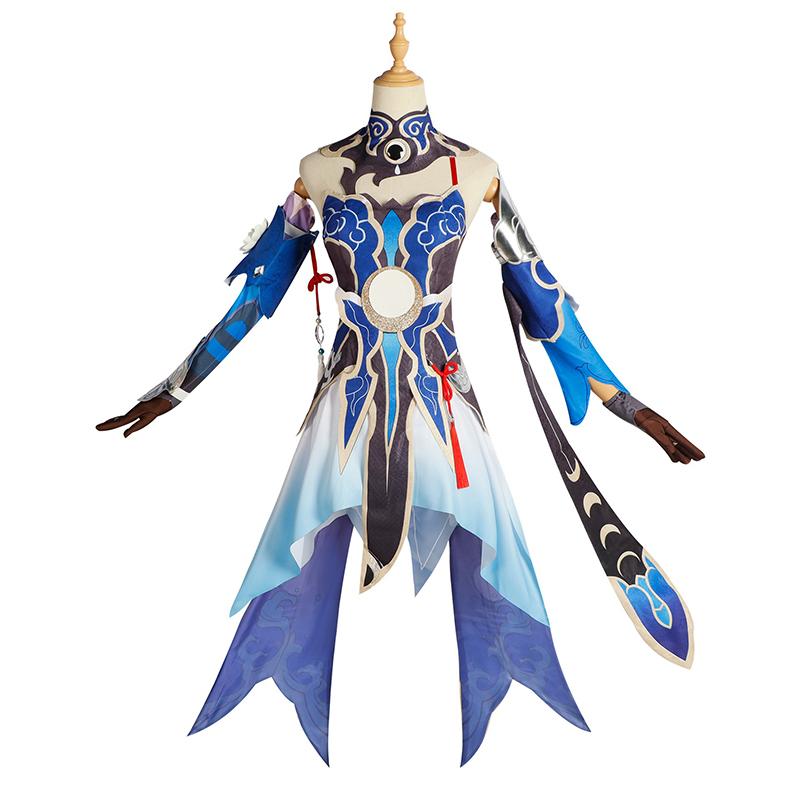 Ysir Jingliu Косплей Костюм, Honkai Impact Game Playsuit, Аниме Jingliu Косплей Набор, Женский