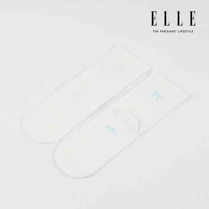 [3 ПАРЫ] Носки средней длины ELLE с рибон-точкой (3 цвета)