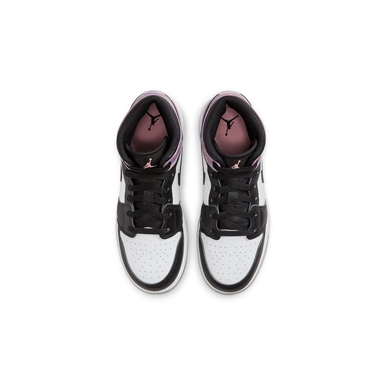 Детские кроссовки Air Jordan 1 Mid SE GS Zen Master White Black Amethyst-Wave DM6216-001
