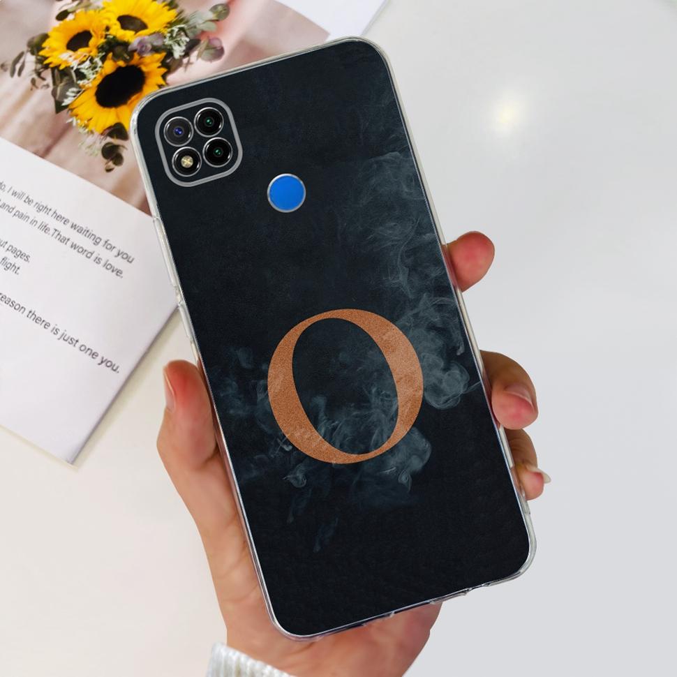 Soft TPU Case For Xiaomi Redmi 9C Cover Silicone Simple Letter Back Phone Case For Redmi 9 C 9C Redmi9C Covers Bumper