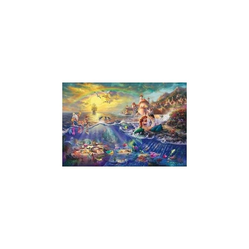 Mermaid Art Oil Painting Print On Canvas Modern Home Decor The Little Mermaid Framed Without