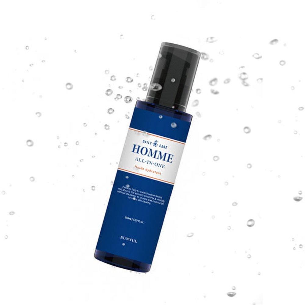 Eunyul Ежедневный уход Homme All-in-One 150 мл набор из 2 предметов/Осветление морщин Улучшение двойного назначения/Мужская косметика/Увлажнение Упругость Уход