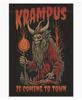 Krampus Is Coming To Town Christmas Garden Ag Goth Christmas Ag Double Sided