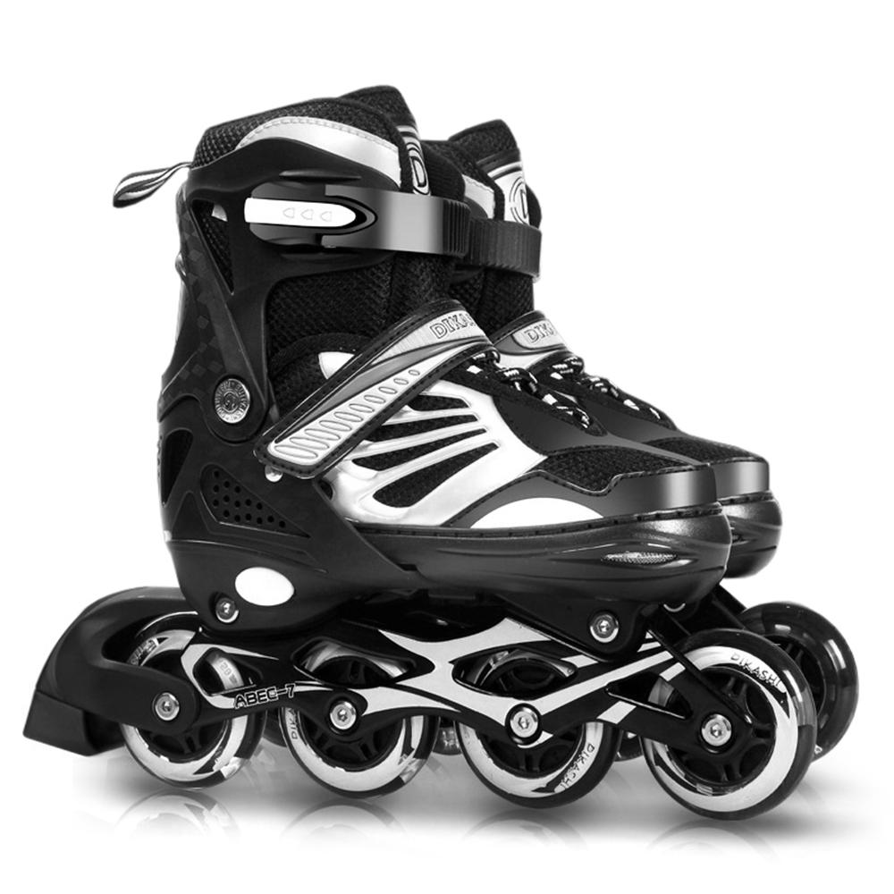 Adjustable Illuminating Inline Skates with Light Up Wheels for Kids and Youth Girls Boys Inline