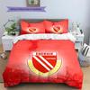 FC Energie Cottbus Pattern Bedding Quilt Set  Home Decoration  Gift (1 * duvet cover + 2 * pillowcase  without core)