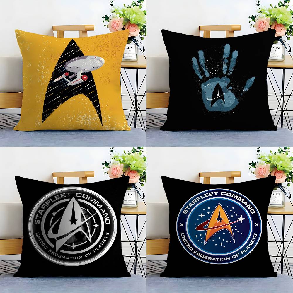 S-Star T-Trek Ship Movie Pillow Case Plush Fabric Soft Double Sided Print Sofa Cushion Cover Throw Pillow Covers