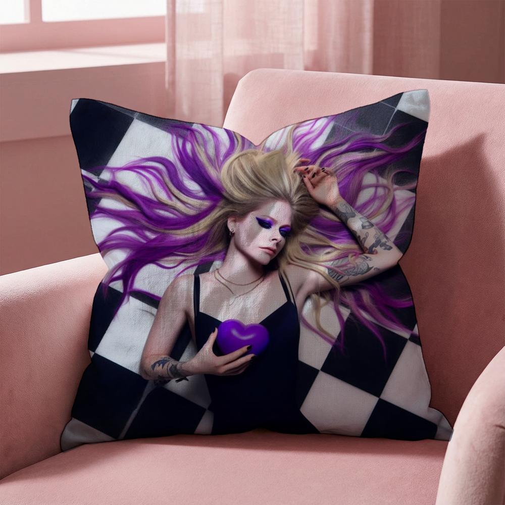 A-Avril Ramona Lavigne Наволочка для подушки Многоцелевая наволочка для дома и автомобиля - Двусторонняя, Мягкая и Прочная для ежедневного использования