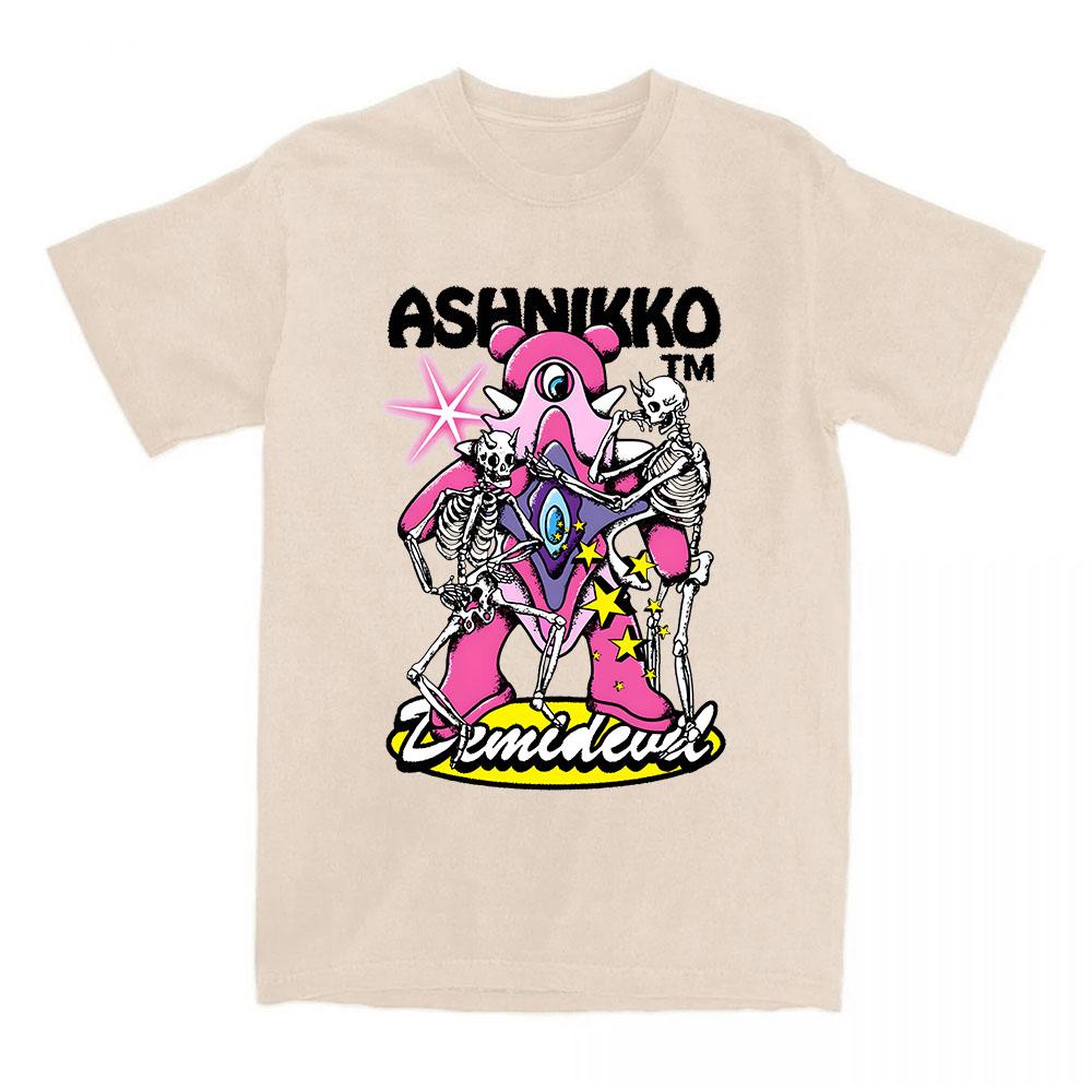 Футболка Skeleton Dry Hump Ashnikko Itty Bitty Album 2025 Новая футболка с коротким рукавом и круглым вырезом Унисекс Уличная одежда Футболки Женский графический топ