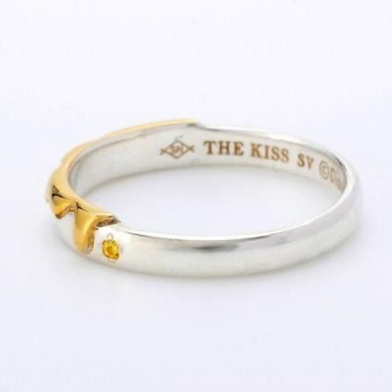 THE KISS Size 13 Winnie the Cubic Zirconia Silver Ring DI-SR703CB [Disney Collection] Pooh/Honey