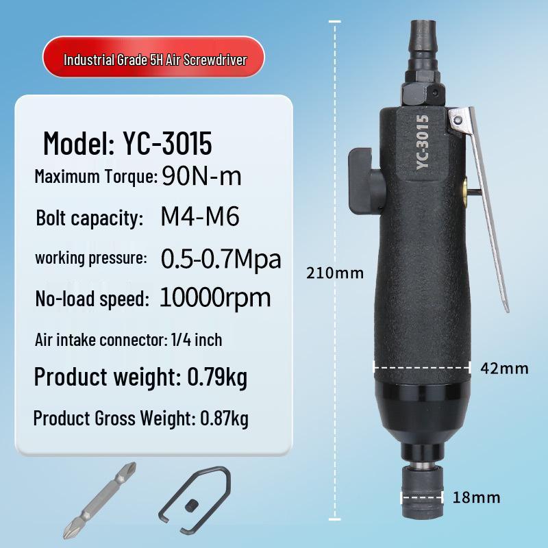 Industrial Grade 5H8H10H Pneumatic Woodworking Air Screwdriver Tool