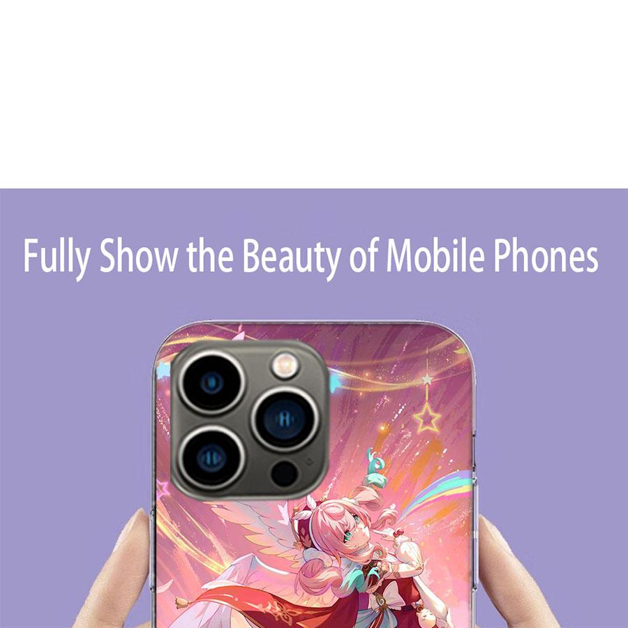 Чехол для телефона Honkai Star Rail Hyacine Для iPhone 17 Air 15 Pro 14 Plus 16 Pro Max 17E 16E 12 13 Mini 11 Чехол Милый Fundas