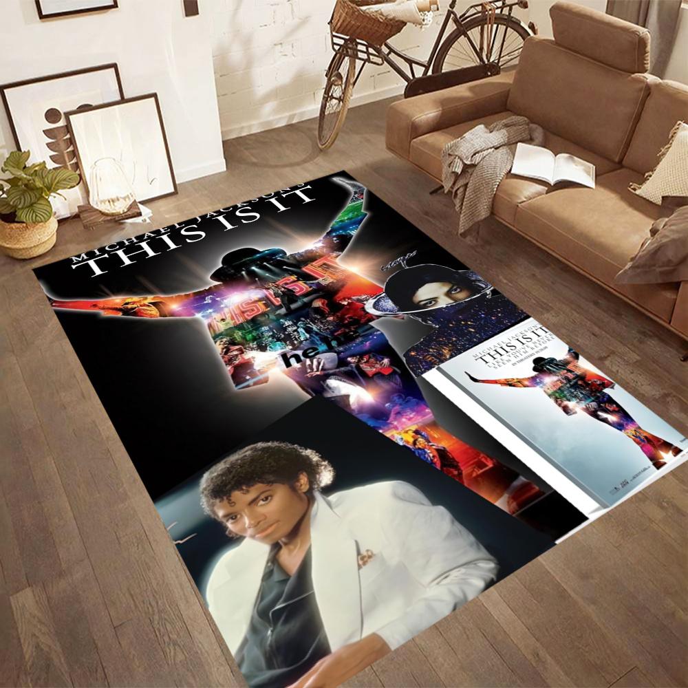 Michael Jackson Area Rug Design For Decorate Room Game Room Bedrooms Living Rooms Antislip Carpet Office Home Decor Wedding Party Gift