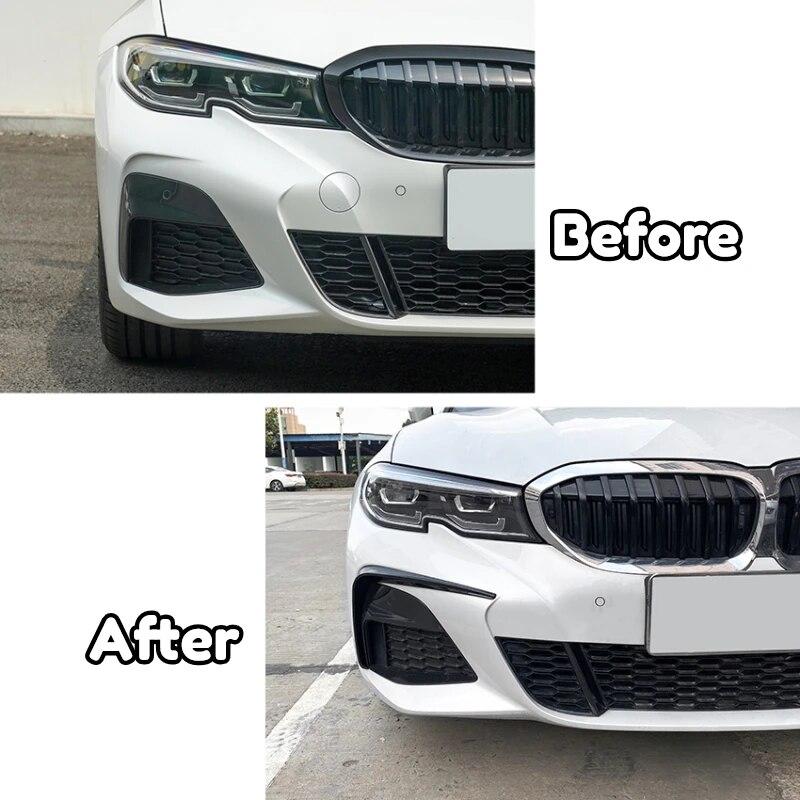 G20 разделитель переднего бампера Canards, накладка на противотуманную фару для BMW G21 G28 318i 320i 325i 330i 330d 330e M Sport-2022, обвес