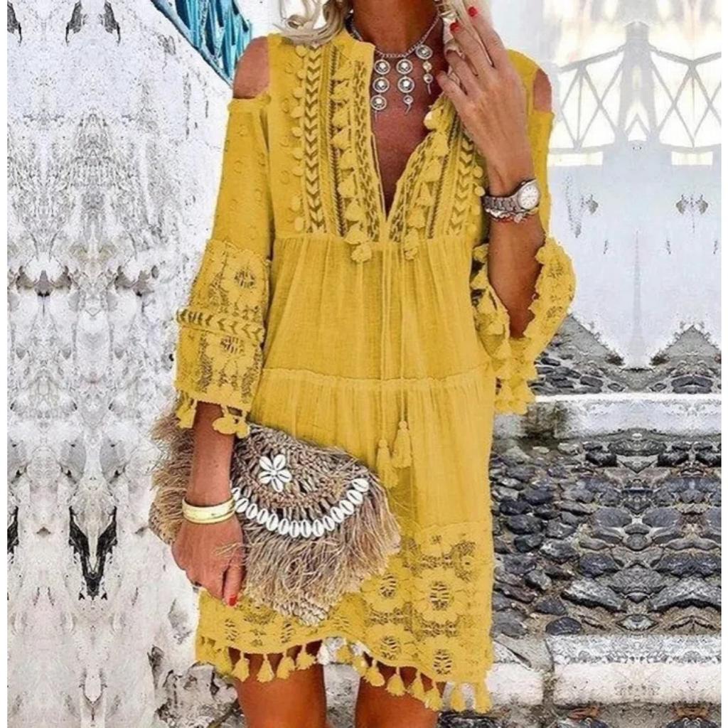 Spring Summer New Sweet Elegant Fashion Women's Dress, Leisure European Ladies Casual Dress